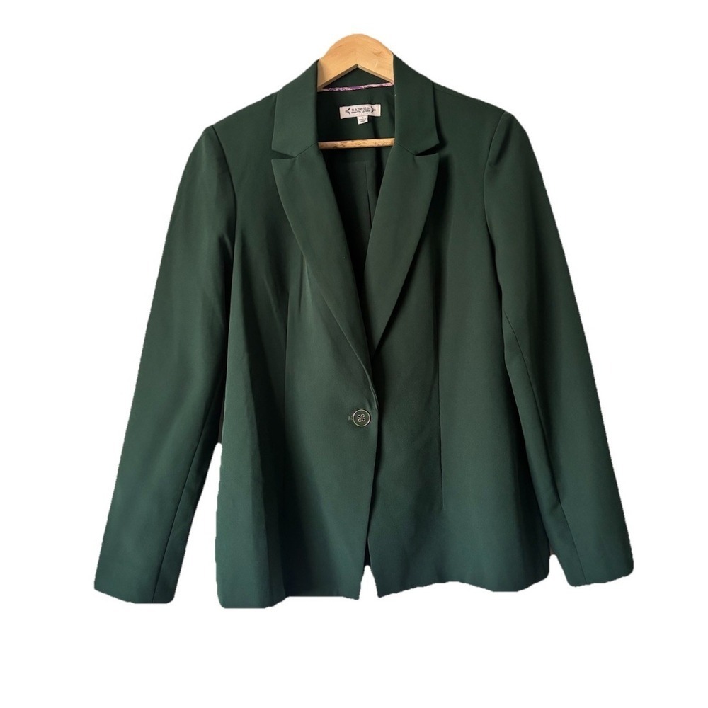 Nanette Lepore Evergreen Single Button Front Blazer Women's Size 6 Minimalist